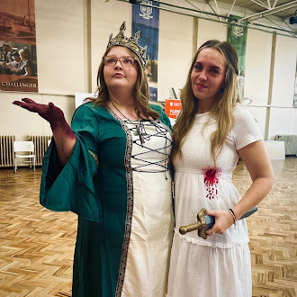 Staff members dressed up for World Book Day