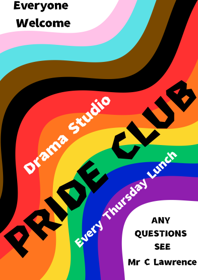 Club poster with randow colours